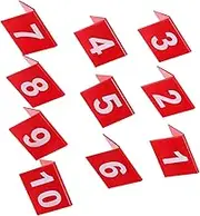 OKUMEYR 10pcs Double Sided Acrylic Table Numbers Minimalist Tent Cards for Weddings Parties Banquets Easy to Clean Clear Number Display Table Signs