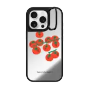 iPhone 16 Pro Mirror Ring Stand Case MagSafe Compatible Cherry Tomatoes