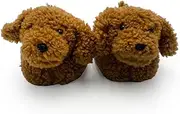 Cello Baffies' Krazy Kicks - Bonnie The Dog. Soft Plush Warm Animal Slippers, Comfortable Winter Slippers for Women & Men, Indoor Fluffy Slippers, Non-Slip Cute Slippers for Home, Dog Lover Gift.