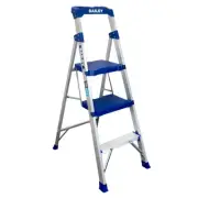 BAILEY Trade Lyte Industrial Aluminium Twin Platform Ladder 3 Step 0.86m FS14040