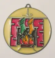 FIREPLACE CHRISTMAS SUNCATCHER (ORNAMENT SUNCATCHER)