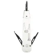 Gray Telecom Phone Wire Cable RJ11 RJ45 Punch Down Network Tool Kit Professional