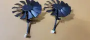 GPU Replacement cooling Fans Asus Rog gtx 1050 1050ti RX 580 570 Pair of 2