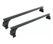 For RAM 3500 2009-Up Bed Rack Cross Bars Metal Bracket Alu Black