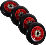 NOLITOY 4pcs Roller Wheel Universal Wheel Swing Gate Roller Nylon Fitness Bearing Pulley Exercise Equipment Sliding Gate Rollers Sliding Roller Wheel Replacement Ab Roller Pa Black