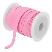 2/5 Inch Double Fold Bias Tape Polyester Bias Tape(Pink 55 Yards)
