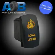 Rocker switch 605O BOAR LIGHTS amber ON/OFF waterproof SPST marine