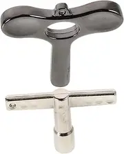 BAZEITFLOW T-shaped Drum Tuning Key Pack 2pcs Metal Drum Key for Acoustic and Electronic Drums