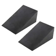 2 Pcs Yoga Mats, Adjustable Squat Ramp, Incline Board Improve Strength for Squat and Deadlift black