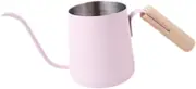 Gooseneck Kettle Pour Over Coffee Kettle,Long Narrow Spout,Coffee Maker Teakettle Drip Coffee Pot for Office Restaurant Cafe, 250ml Pink