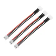 3Pcs Battery Balance Plug Connector Cable 2S Leads Extension Cable