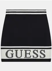 GUESS Black Sweater Midi Skirt Size: 10