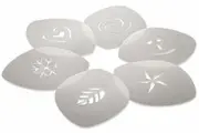 Set of 6 Aerolatte Cappuccino Art Stencils Cappuccino Hot Chocolate Fun Stencil