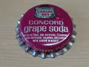 Old Beer Bottle Crown Cap ~^~ CANADA DRY Concord Grape Soda ~ St Louis, MISSOURI