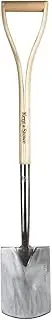 Kent & Stowe Kid's Stainless Steel Digging Spade, Compact and Light Garden Spade, Designed for Growing Gardeners, All Year Round Garden Tools Made from Stainless Steel and Ash Wood