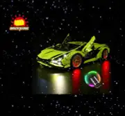 Brick Shine- GC Light Kit for Lego Lamborghini Sián FKP 37 42115 (New Design)