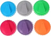 Cabilock 6pcs Reusable Can Saver Lids for Dog Food Silicone Sealing Lids Leak Proof Design