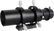 1.25 Inches 50mm/60mm Guide Scope Fully Guidescope Finder Eyepiece with Bracket 1.25" Telescope Accessories(60mm 1.25inches)