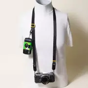 Dual Adjustable 30-52" Camera Strap w/ Peak Design Anchors & D-Ring Mount