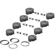 MAHLE 930200630 Forged Flat Top Pistons, 4.030 Bore, SBC
