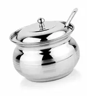 Stainless Steel Ghee Oil Pot Kitchen Storage Container Oil Container Ghee Pot