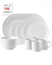 Wedgwood Gio 16pc Dinnerware Set with $45 Credit