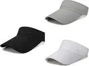 [SHUNYUNG] Sports Sun Visor Hat Mesh Quick Dry Golf Cap, 3Pcs Quick Dry Visor Hat Golf Tennis Visor,Mesh Sports Visor,Visor Glove It Golf Tennis Head Visor,Sports Sun Visor Hat Mesh Visor Sun Athletic Visor Cap