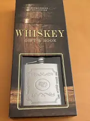 Connoisseur Collection Gift And Book Whiskey Flask, New-sealed