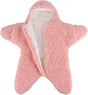 Owlike Baby Wearable Sleeping Stroller Blanket Infant Windproof Starfish Fleece Warm Snowsuit for Newborn Babies, 2157593/120981AM09US, Pink, 76x78x39 cm