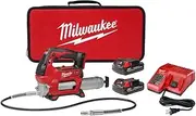 Milwaukee 2646-22CT M18 18-Volt Lithium-Ion Cordless 2-Speed Grease Gun 2-Battery Kit