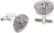 [JYHLSHBA] Cufflinks For Men 1 Pair Of Diamond-Encrusted Love French Cufflinks Men'S Women'S French Shirt Suit Cufflinks Cufflinks