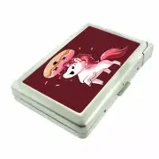 Unicorn Donut Em1 Cigarette Case with Built in Lighter Metal Wallet