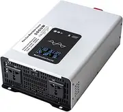 5000W DC 12V/24V/48V/60V/72V Pure Sine Wave Inverter Charger DC Input AC Output 120V/240V Low Frequency Solar Power Inverter Converter for Home, Vehicles, Off-Grid,72V to 110V