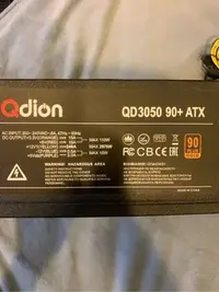 在飛比找Yahoo!奇摩拍賣優惠-Qdion QD3050 90+ ATX 高瓦數 電源供應器