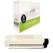 3x MWT Cartridge Black for OKI Color C 612 D Dn Black