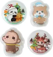 Hot Packs, Hand Warmers, 4pcs Reusable Long-Lasting with Animal Pattern Instant Warmth Reusable Design Convenient Size, Hand Heater for Cold Weather, 3.54 x 3.54 inches