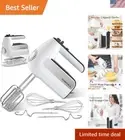 Electric Hand Mixer 800W Stainless Steel Attachments Turbo Baking Cooking
