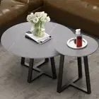 Sintered Stone Nesting Coffee Table Set Of Two Hight Quality Than Real Marble
