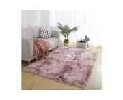 Large Plush Carpet Living Room Bedroom Modern Geometric Plush Carpet Kids Room Fluffy Soft Plush Carpet-Purple