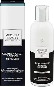 Medical Beauty® Clean & Protect 2-Phase Cleansing | Removes Even Waterproof Makeup | For Gentle & Deep Pore Cleansing | With Micellar Technology | Contents: 200 ml