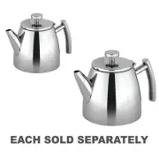 Avanti Modena High Quality Double Wall Teapot High Polished Mirror Finish