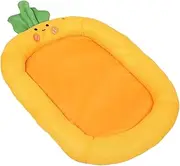 Pet Mat Dog Bed Soft Plush Dog Bed Pet Nest Mat Cat Sleeping Pad Animal Sleeping Pad Cloth Orange