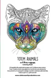 Totem Animals Coloring Book by Diana Heemskerk [Paperback, 42 pages]