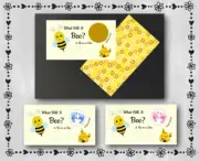 11 Gender Reveal Scratch Off Cards - Party Favor - Girl or Boy - Game Bumble Bee