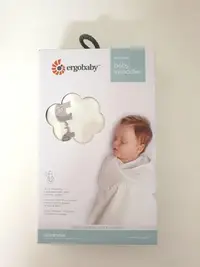 在飛比找Yahoo!奇摩拍賣優惠-全新正品現貨 美國Ergobaby 新生兒包巾睡袋 純棉材質