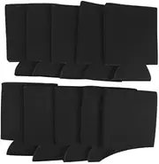 AIMALL 10-50X Blank Beer Can Coolers Sleeves, Soft Insulated Beer Can Cooler Sleeves, Foldable Blank Can Stubby Cooler Holder Sleeve Sublimation Heat Transfer for Soda, Beer & Water Bottles