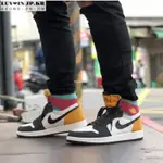 AIR JORDAN 1 HIGH ZOOM AIR CMFT 喬丹黃綠紅 拼接高幫百搭籃球鞋CT0978-016男鞋