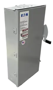Eaton DG323NRB Safety Switch 100A 240V 3P 4W Fusible Class H Fuses NEMA 3R