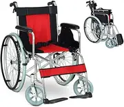 Wheelchairs, Aluminum Alloy Folding Mobility Scooters Portable Multi-Purpose Wheelchairs Elderly Mobility Scooters Trolley