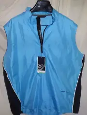 Zero Restriction Tour Series 1/4 Zip Pullover Golf Superlight Vest Blue XL NWT